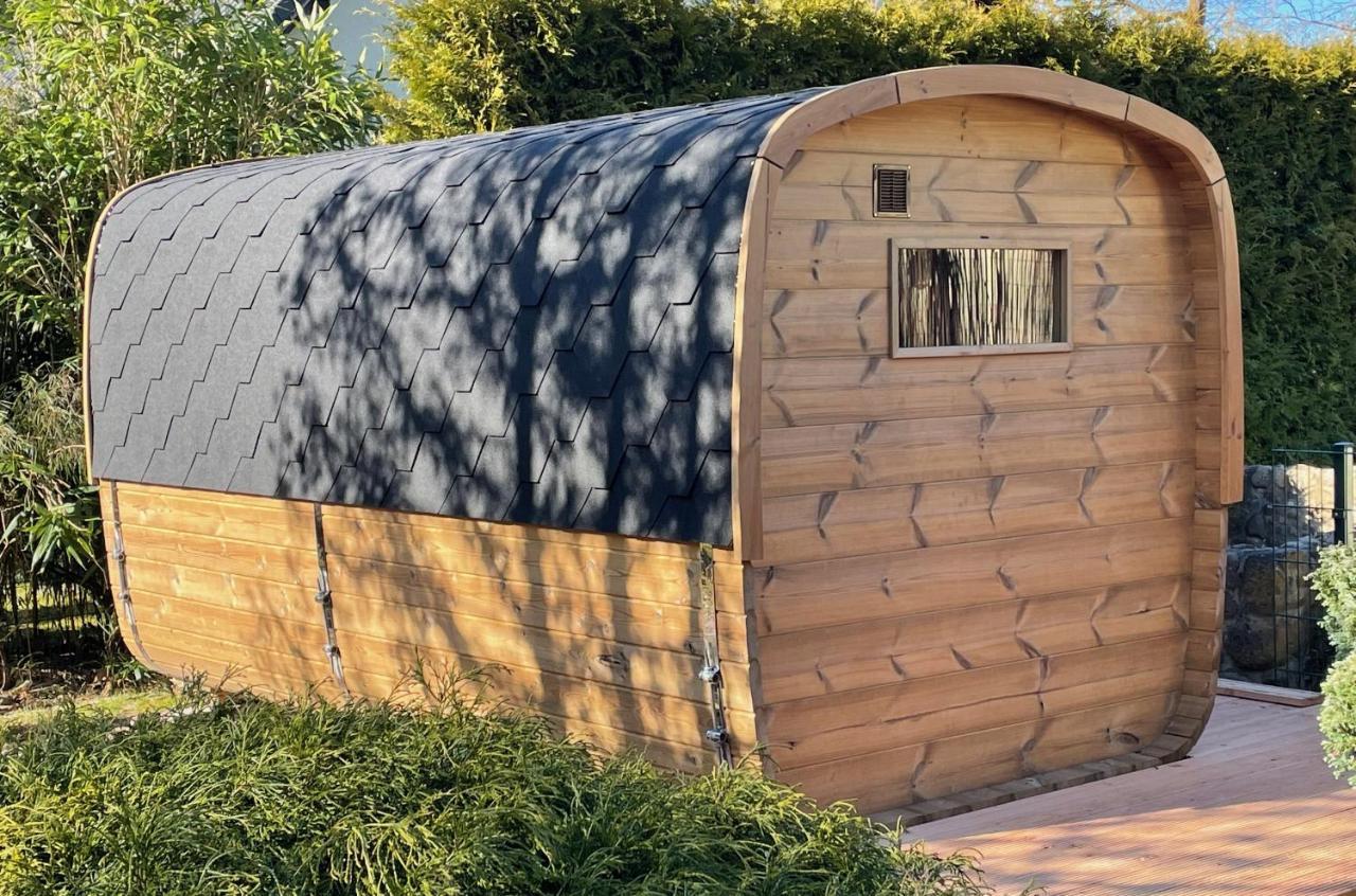 Ferienhaus Blaumond Mit Gartensauna Wandlitz Esterno foto